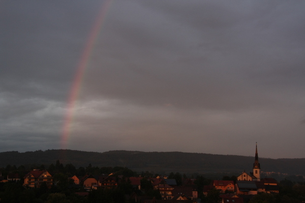 Regenbogen über Wahlwies